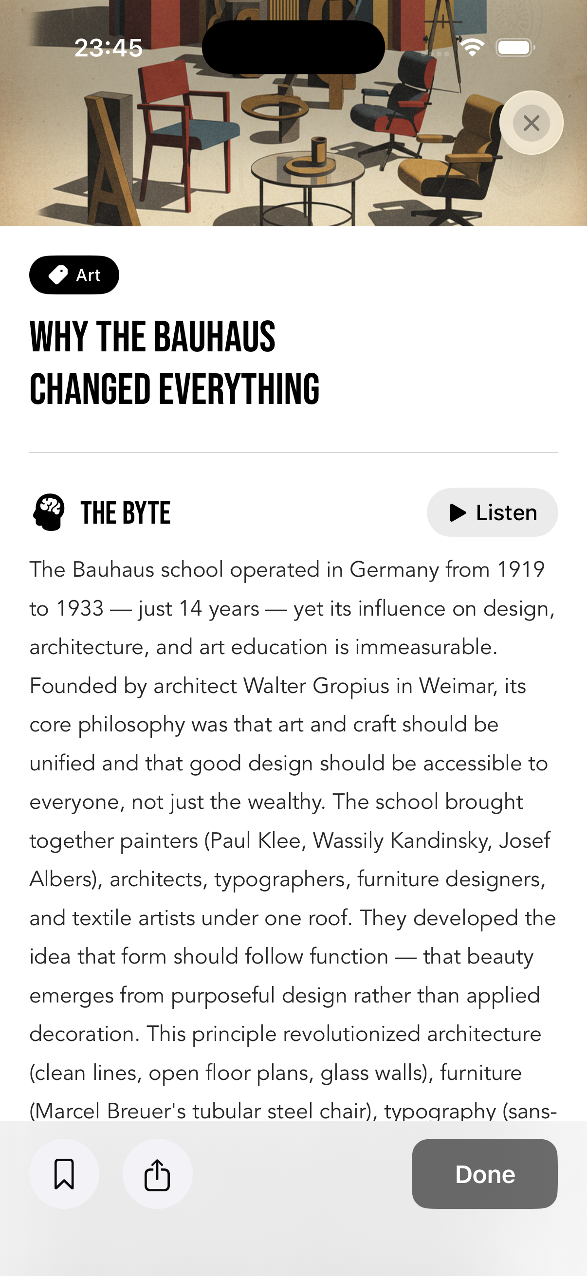 CurioCards Library Screen